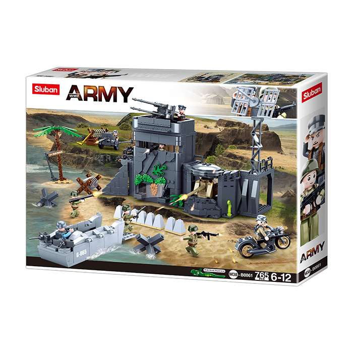 Sluban WWII | Set Constructie Zidul Atlanticului